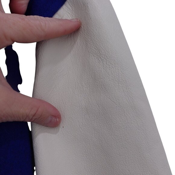 NWOT Starter NFL New England Patriot Bomber Jacket Sz M Blue Quilted Wool Blend - Picture 4 of 14